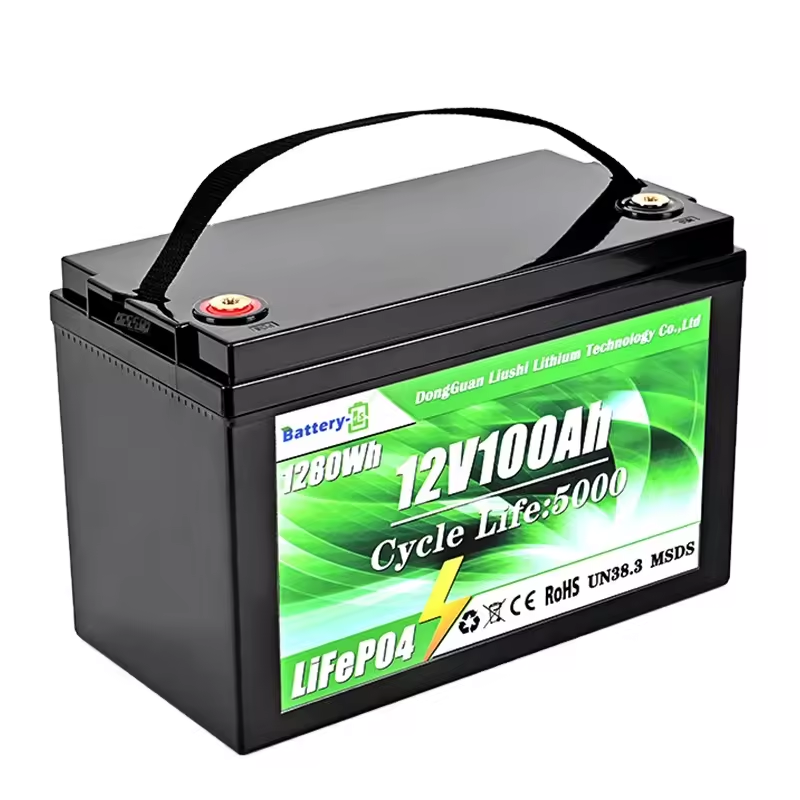 12.8V 100Ah Lead Acid Replacement LiFePO4 Battery Lithium Iron Phosphate Battery for RV Backup Solar Energy